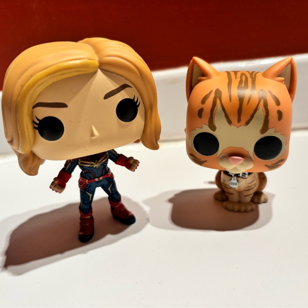 **3 for 20**   Captain Marvel and Goose Funko Pops